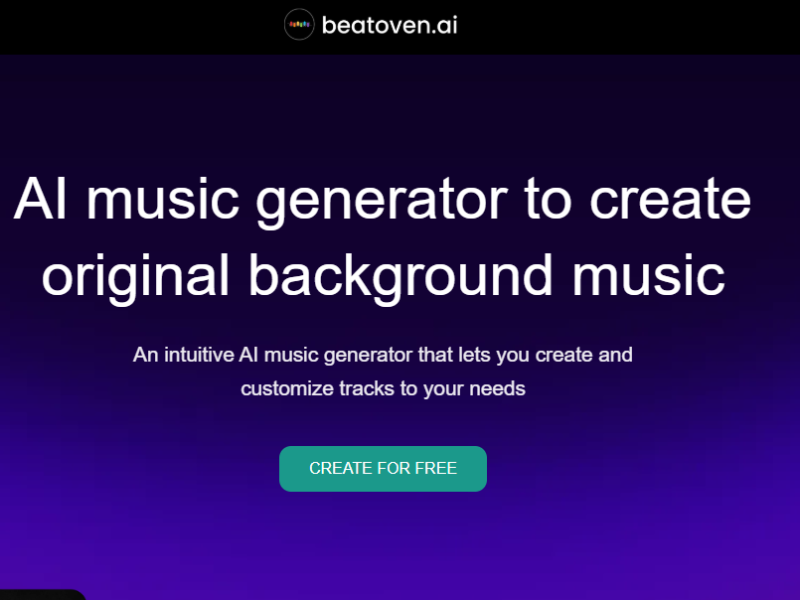 Beatoven AI generator creating emotion-based background music