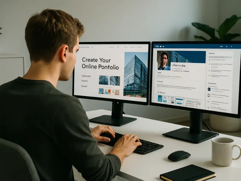 Building an online presence for freelancing in 2025 with portfolio and LinkedIn