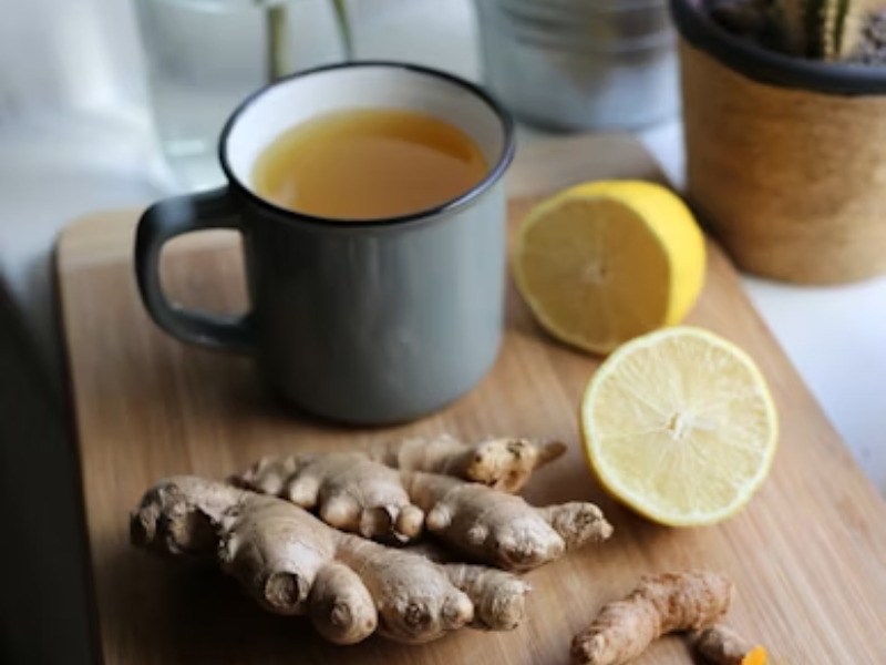 Ginger tea for removing gas from stomach instantly at home