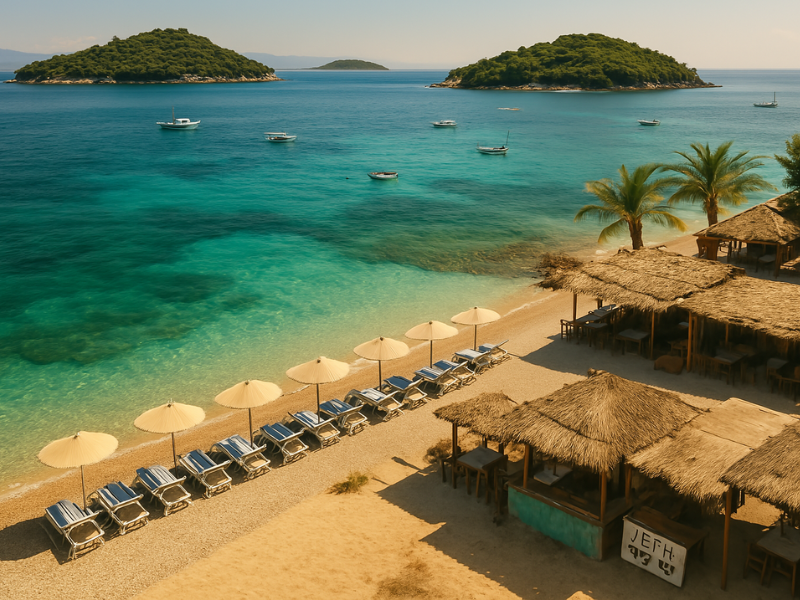 Cheap seaside vacation in Ksamil, Albania with relaxing Mediterranean views