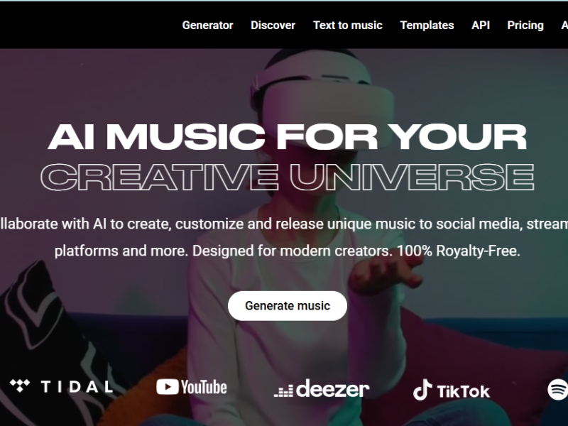Loudly AI music generator