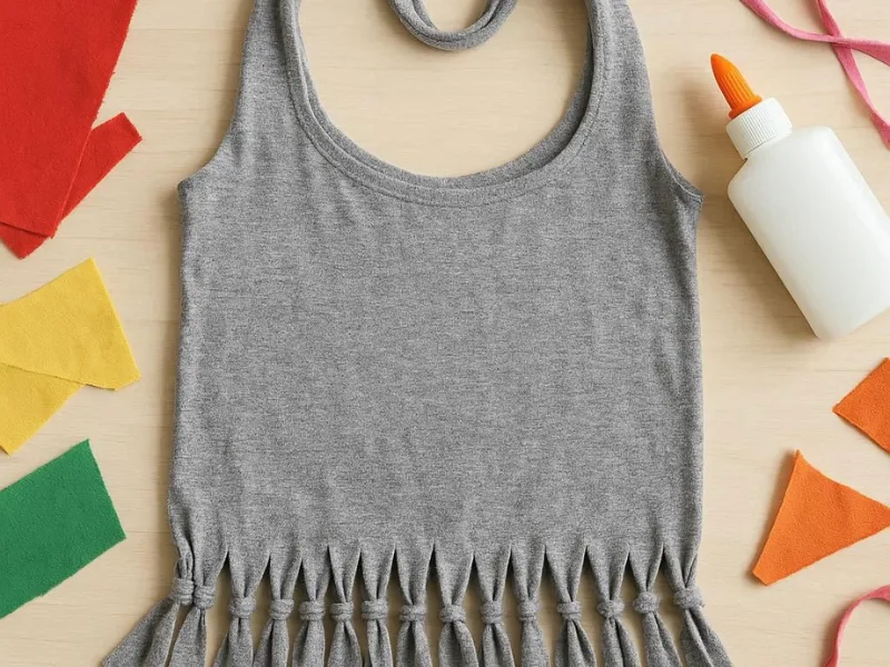  Handmade no-sew tote bag crafted from a recycled t-shirt