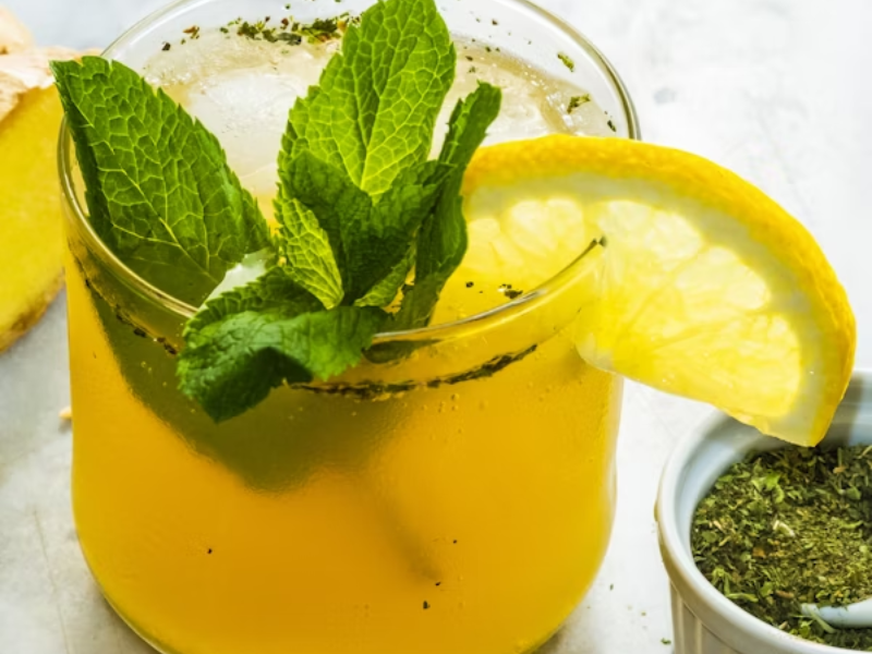 Peppermint tea for instant gas relief from stomach at home