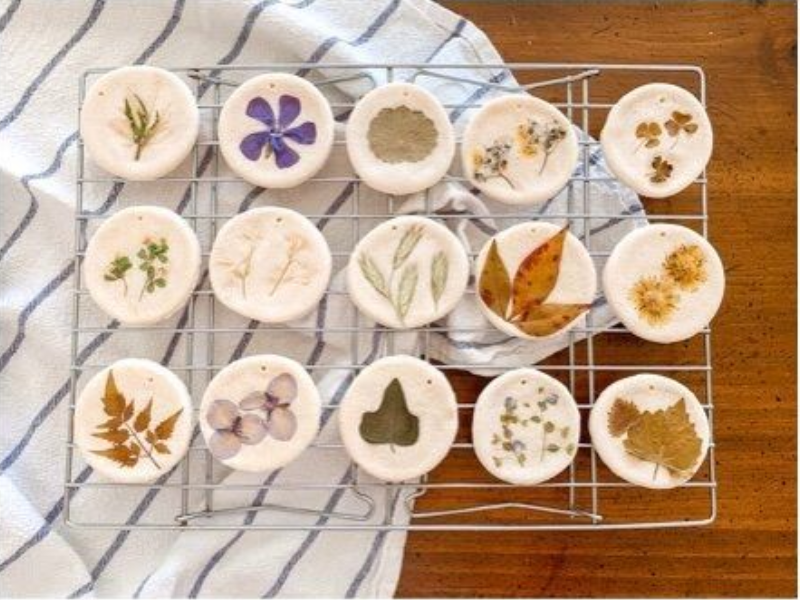 Make salt dough shapes – safe and easy crafts to do at home with kids