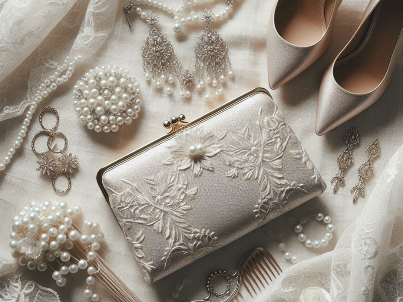 Accessories for wedding outfits for women including shoes and jewelry