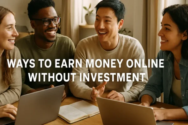 Students learning how to earn money online without investment