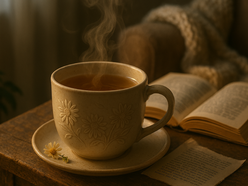 Drinking herbal tea to get rid of period pain instantly