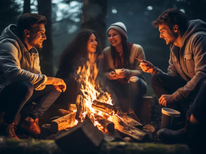Immersive healing experience at a mental health retreat for depression with group therapy