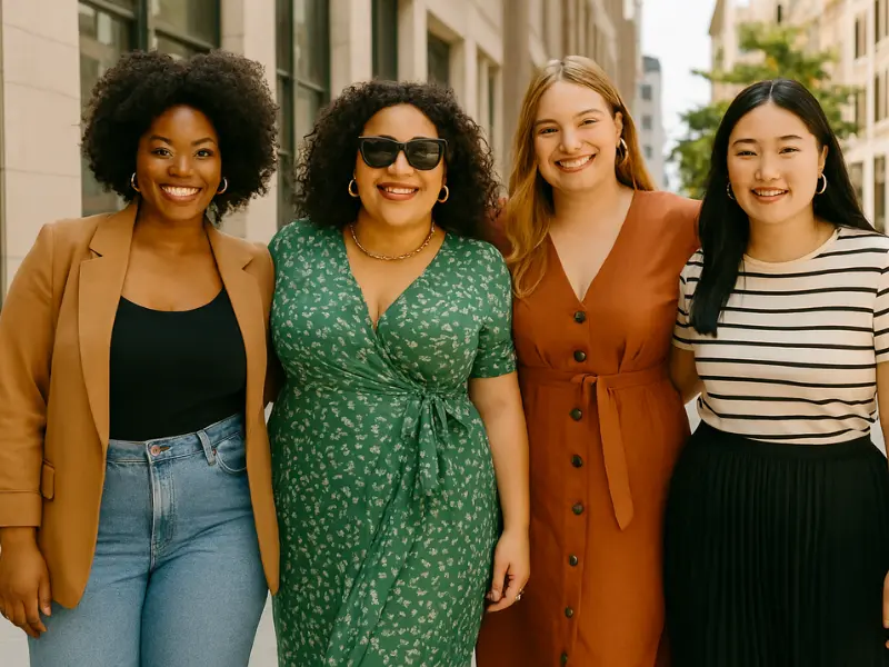 Inclusive plus size clothing promoting confidence and individuality