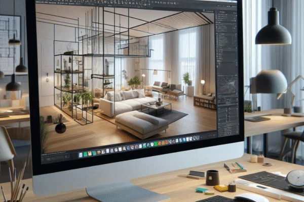 Interior Design Software: Top 6 Tools for 2025 Featured image showing interior design software in use for creating 3D room layouts