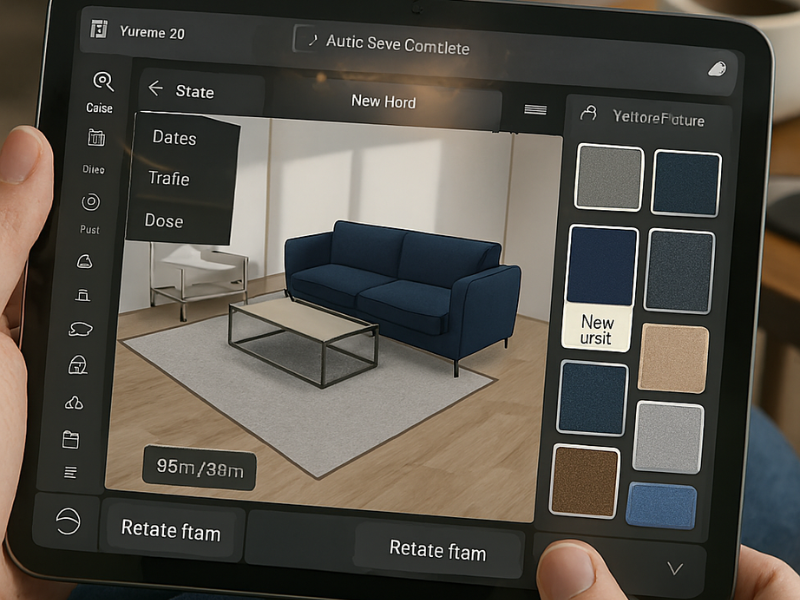 Planner 5D interior design software with drag-and-drop room planning tools
