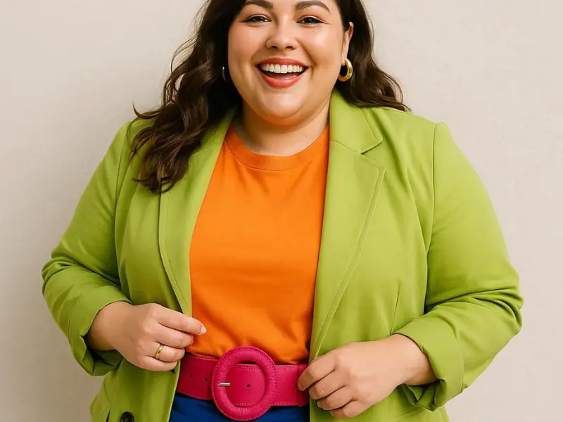 Styling tips for plus size clothing with accessories and layering