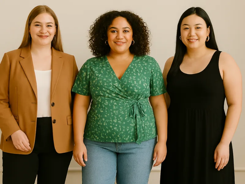 Plus size outfits for work, casual, and evening occasions