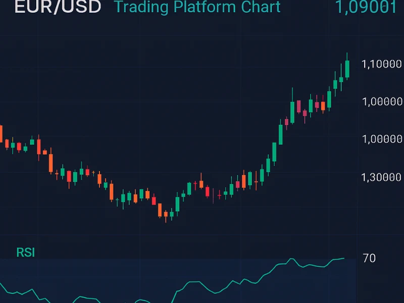 RSI technical indicator for forex showing overbought and oversold levels