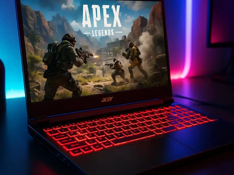 Acer Nitro 5 – best affordable gaming laptop 2025 with strong cooling and powerful RTX graphics.