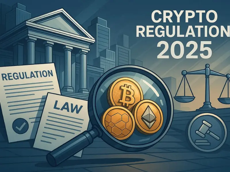 cryptocurrency market trends 2025 global regulations impact concept