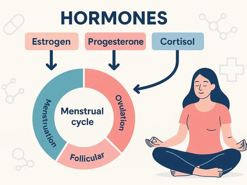 Does mental health affect menstrual cycle by disrupting hormonal balance