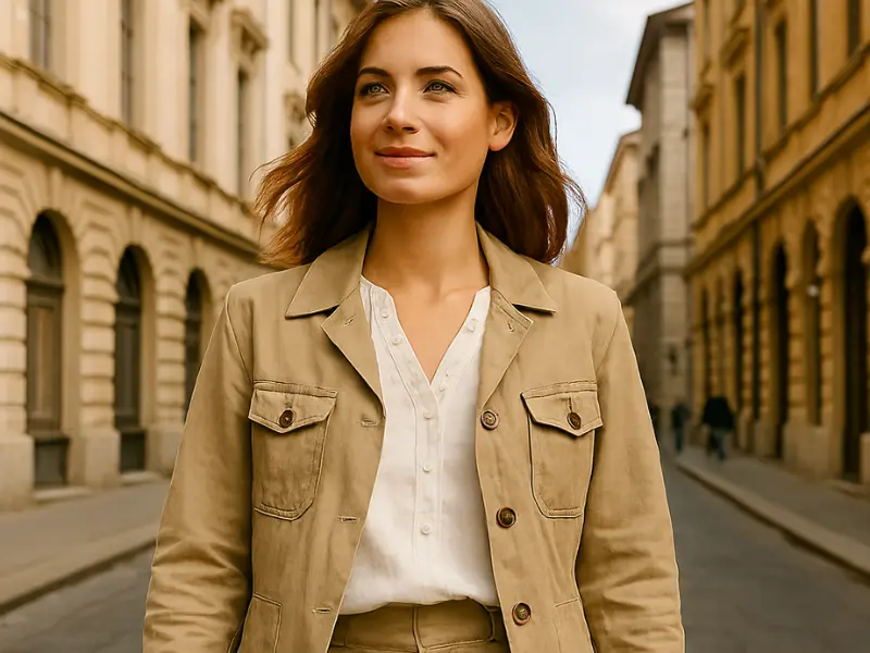 Versatile tops as essential travel clothes for women including cotton t-shirts and wrinkle-free blouses