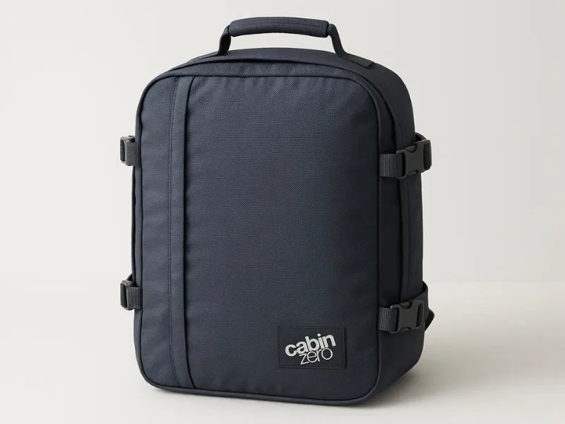 CabinZero Adventure Pro 42L, the best carry-on backpack for international travel for budget-conscious travelers.