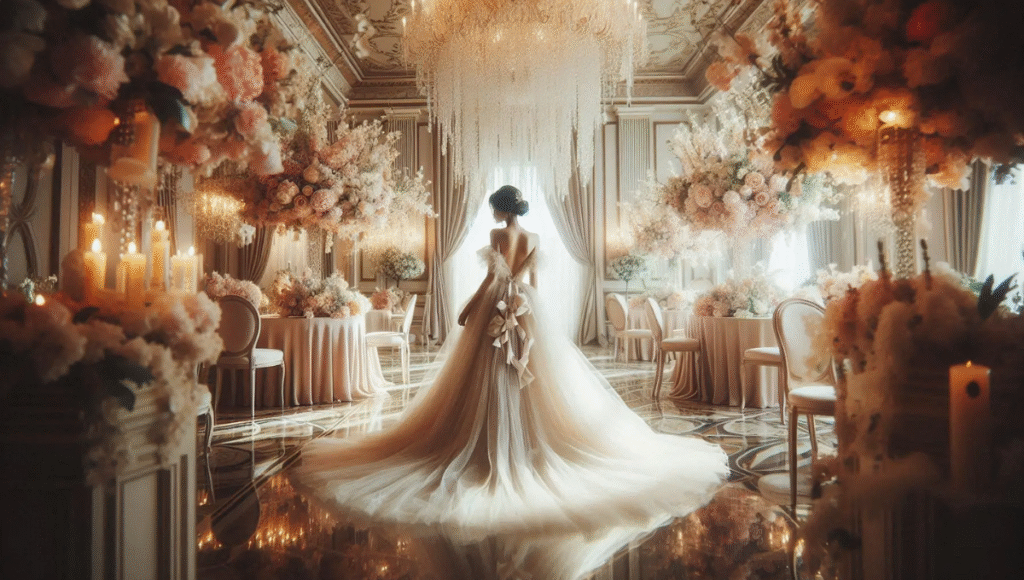 Stunning wedding guest Dreses styled elegantly for a modern wedding celebration