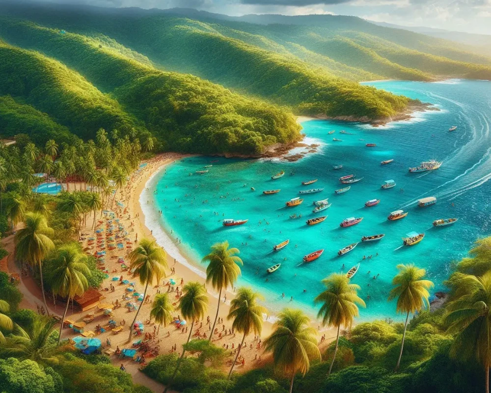 Jamaica island featuring beaches and culture in the Caribbean