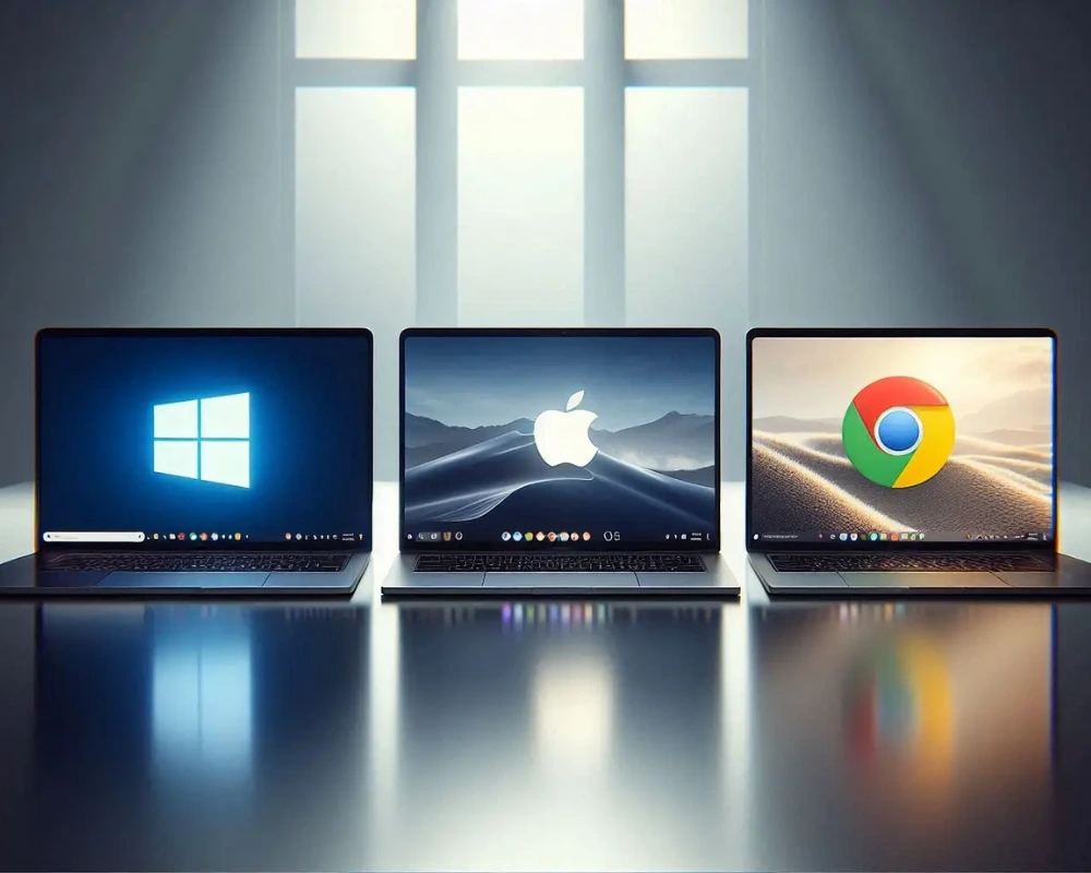 Comparison of Windows, macOS and ChromeOS laptops for college students